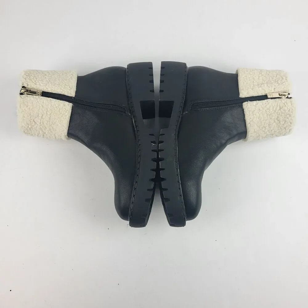 New York & Company Nelli Bootie Faux Shearling Fits Size 6.5